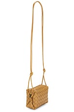 Bottega Veneta Mini Loop Bag in Dark Praline & Gold, view 4, click to view large image.