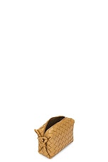 Bottega Veneta Mini Loop Bag in Dark Praline & Gold, view 5, click to view large image.
