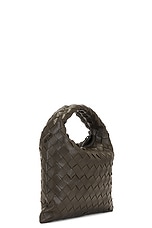 Bottega Veneta Mini Hop Bag in Kaki & Muse Brass, view 4, click to view large image.