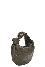 Bottega Veneta Small Jodie Bag in Kaki & Gold, view 4, click to view large image.