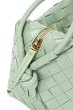 Bottega Veneta Small Loop Crossbody Bag in New Sauge & Muse Brass, view 8, click to view large image.