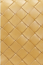 Bottega Veneta Micro Wallace Bag in Dark Praline & Gold, view 8, click to view large image.