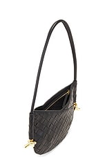 Bottega Veneta Small Solstice Bag in Black & Muse Brass, view 5, click to view large image.