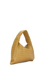 Bottega Veneta Small Hop Bag in Dark Praline & Muse Brass, view 4, click to view large image.