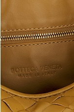 Bottega Veneta Small Hop Bag in Dark Praline & Muse Brass, view 6, click to view large image.