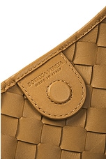 Bottega Veneta Small Sardine Bag in Dark Praline & Muse Brass, view 5, click to view large image.
