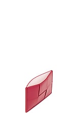 Bottega Veneta Cassette Card Case in Dark Red, view 4, click to view large image.