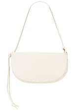 Bottega Veneta Gemelli Double Pouch in Sea Salt & Muse Brass, view 2, click to view large image.