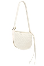 Bottega Veneta Gemelli Double Pouch in Sea Salt & Muse Brass, view 3, click to view large image.