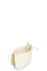 Bottega Veneta Gemelli Double Pouch in Sea Salt & Muse Brass, view 4, click to view large image.