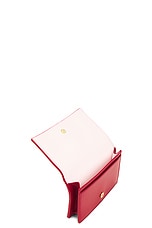 Bottega Veneta Cassette Card Case in Dark Red, view 4, click to view large image.