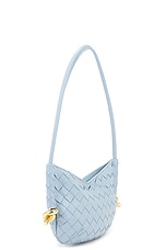 Bottega Veneta Small Solstice Bag in Ice & Muse Brass, view 4, click to view large image.