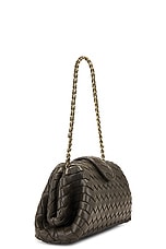 Bottega Veneta Lauren 1980 Teen Clutch in Kaki & Muse Brass, view 4, click to view large image.