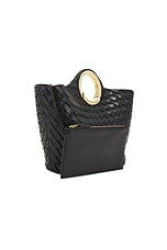 Bottega Veneta Large Picnic Bag in Black & Muse Brass, view 4, click to view large image.