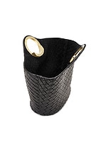 Bottega Veneta Large Picnic Bag in Black & Muse Brass, view 5, click to view large image.