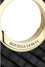 Bottega Veneta Large Picnic Bag in Black & Muse Brass, view 7, click to view large image.