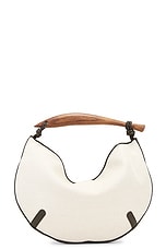 Bottega Veneta Small Sardine Bag in Natural, Kaki, & Ru, view 3, click to view large image.