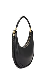 Bottega Veneta Hula Hoop Hobo Bag in Black & Muse Brass, view 4, click to view large image.