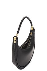 Bottega Veneta Hula Hoop Hobo Bag in Black & Muse Brass, view 5, click to view large image.