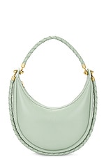 Bottega Veneta Hula Hoop Hobo Bag in New Sauge & Muse Brass, view 1, click to view large image.