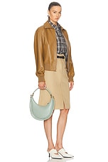 Bottega Veneta Hula Hoop Hobo Bag in New Sauge & Muse Brass, view 2, click to view large image.