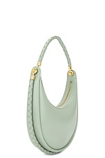 Bottega Veneta Hula Hoop Hobo Bag in New Sauge & Muse Brass, view 4, click to view large image.