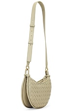 Bottega Veneta Gemelli Multipocket Bag in Travertine & Muse Brass, view 4, click to view large image.