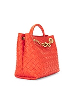 Bottega Veneta Small Andiamo Bag in Orange & Muse Brass, view 5, click to view large image.