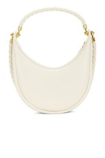 Bottega Veneta Hula Hoop Hobo Bag in Sea Salt & Muse Brass, view 3, click to view large image.