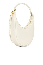 Bottega Veneta Hula Hoop Hobo Bag in Sea Salt & Muse Brass, view 4, click to view large image.