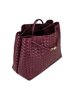 Bottega Veneta Large Andiamo Bag in Barolo & Muse Brass, view 5, click to view large image.