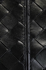 Bottega Veneta Medium Prism Pouch in Black & Gold, view 7, click to view large image.