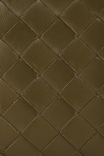 Bottega Veneta Small Intrecciato Bi-fold Wallet in Olive Oil & Gold, view 7, click to view large image.