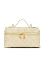 Bottega Veneta Bang Bang Vanity Case Bag in Light Butterscotch & Gold, view 3, click to view large image.