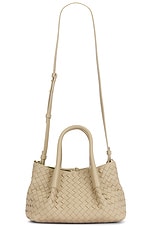 Bottega Veneta Small Pinacoteca Tote Bag in Ecru, Matcha