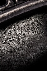 Bottega Veneta The Pouch Clutch in Black & Silver, view 6, click to view large image.