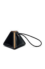 Bottega Veneta Triangle Bag in Black & Gold, view 1, click to view large image.