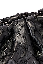 Bottega Veneta The Pouch Clutch in Black & Silver, view 7, click to view large image.