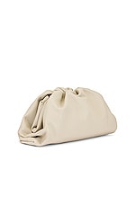 Bottega Veneta The Pouch Clutch in Plaster & Gold, view 4, click to view large image.