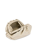 Bottega Veneta The Pouch Clutch in Plaster & Gold, view 5, click to view large image.