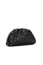 Bottega Veneta Mini Pouch Crossbody Bag in Black & Silver, view 4, click to view large image.