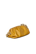 Bottega Veneta The Chain Pouch Bag in Ocra & Gold, view 3, click to view large image.