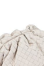 Bottega Veneta The Pouch Clutch in White & Silver, view 7, click to view large image.