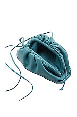 Bottega Veneta The Mini Pouch Crossbody Bag in Linoleum & Silver, view 3, click to view large image.