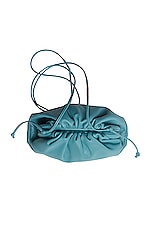 Bottega Veneta The Mini Pouch Crossbody Bag in Linoleum & Silver, view 4, click to view large image.