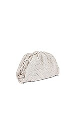 Bottega Veneta The Mini Pouch Crossbody Bag in Chalk & Gold, view 4, click to view large image.