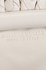 Bottega Veneta The Mini Pouch Crossbody Bag in Chalk & Gold, view 7, click to view large image.