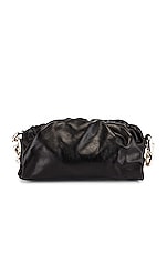 Bottega Veneta The Chain Pouch Bag in Black & Silver, view 3, click to view large image.