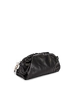Bottega Veneta The Chain Pouch Bag in Black & Silver, view 4, click to view large image.