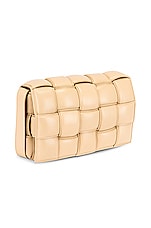 Bottega Veneta Padded Cassette Crossbody Bag in Porridge & Gold, view 5, click to view large image.
